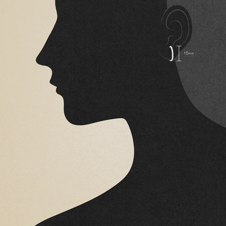 Pluie de meteores petit WG (Ear Cuff)-2